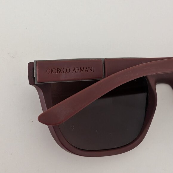 GIORGIO ARMANI Sunglasses Matte Bordeaux Brown Lens AR8037 5306/73 56 18 140 3N - Picture 8 of 13